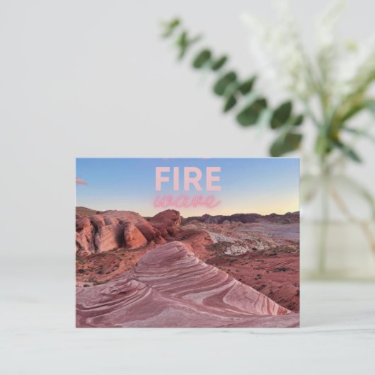 Carte postale du Nevada Fire Wave Randonnée Nature (Debout devant)