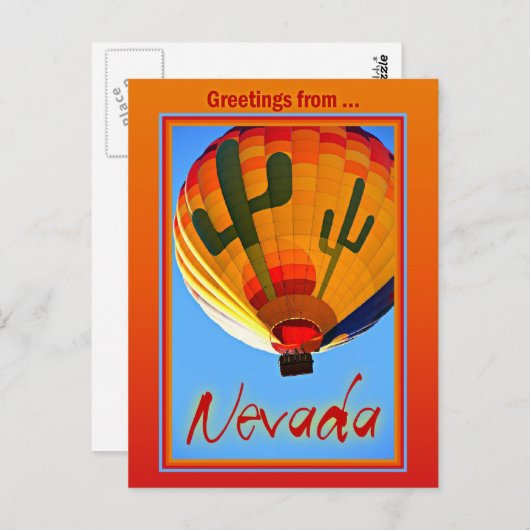 Carte Postale Du Nevadah (Devant / Derrière)