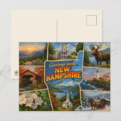 Carte postale du New Hampshire (Devant / Derrière)
