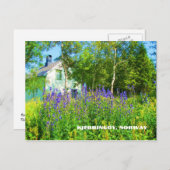 Carte postale du nord de la Norvège (Devant / Derrière)