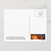 Carte postale du nord de la Norvège (Dos)