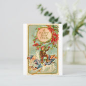 Carte postale du Nouvel An (Debout devant)