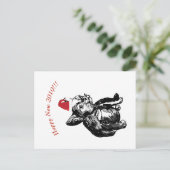 Carte postale du Nouvel An (Debout devant)