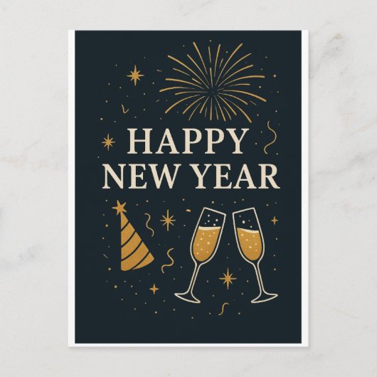 Carte postale du Nouvel An (Devant)