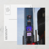 Carte postale du Nouvel An à Times Square, New Yor (Devant / Derrière)