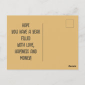 Carte Postale Du Nouvel An Chinois Du Serpent À Bo (Dos)