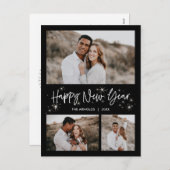 Carte postale du Nouvel An du ciel scintillant (Devant / Derrière)