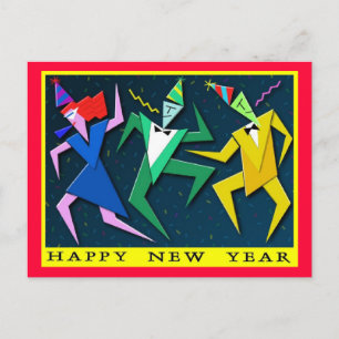 Carte postale du Nouvel An festif