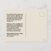 Carte postale du Nouvel An Font Mix à la mode (Dos)