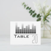 Carte postale du numéro de table de l'analyseur de (Debout devant)