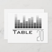 Carte postale du numéro de table de l'analyseur de (Devant / Derrière)