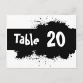 Carte postale du numéro de table Ink Spot (Devant)