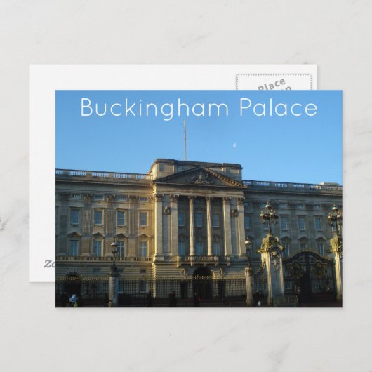 Carte postale du palais de Buckingham (Devant / Derrière)