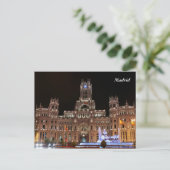 Carte postale du Palais des Cibeles (Debout devant)