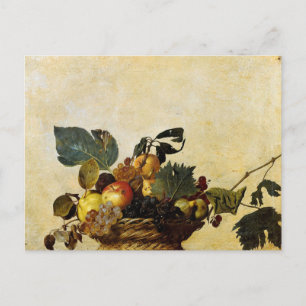 Carte postale du panier de fruits de Caravage