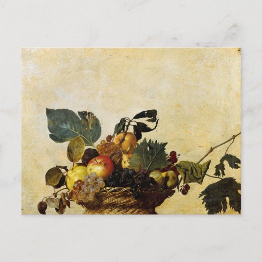 Carte postale du panier de fruits de Caravage (Devant)