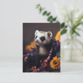 Carte postale du panier Ferret (Debout devant)