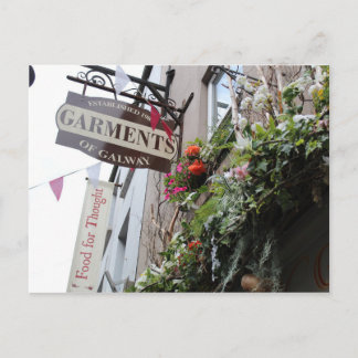 Carte postale du panneau commercial Galway