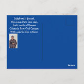 Carte postale du panneau de la limite de l'État du (Dos)