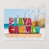 Carte postale du panneau de Playa del Carmen (Devant)