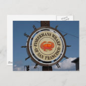 Carte postale du panneau du quai des pêcheurs (Devant / Derrière)