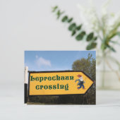 carte postale du panneau leprechaun (Debout devant)