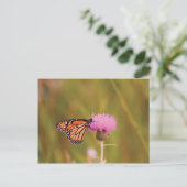 Carte postale du papillon monarque (Debout devant)