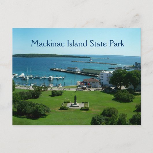 Carte postale du parc d'état de l'île Mackinac (Devant)