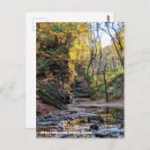 Carte postale du parc d'État Matthiessen, Utica Il (Devant / Derrière)