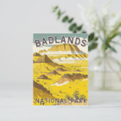 Carte postale du parc national Badlands (Debout devant)