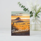 Carte postale du parc national Badlands (Debout devant)