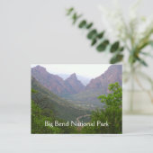 Carte postale du parc national Big Bend (Debout devant)