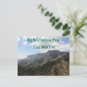 Carte postale du parc national Big Bend (Debout devant)