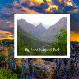 Carte postale du parc national Big Bend