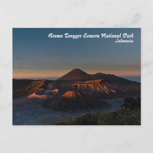 Carte postale du parc national Bromo Tengger Semer (Devant)