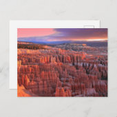 Carte postale du parc national Bryce Canyon (Devant / Derrière)