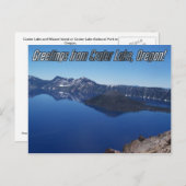 Carte postale du parc national Crater Lake (Devant / Derrière)