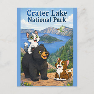 Carte postale du parc national Crater par Catnaps-