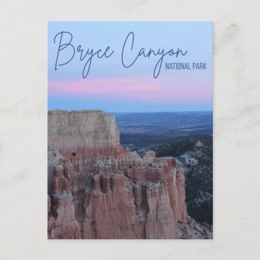Carte postale du parc national de Bryce Canyon (Devant)