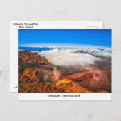 Carte postale du parc national de Haleakala (Devant / Derrière)