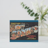 Carte postale du parc national de Hot Springs Arka (Debout devant)