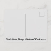 Carte postale du parc national de New River Gorge (Dos)