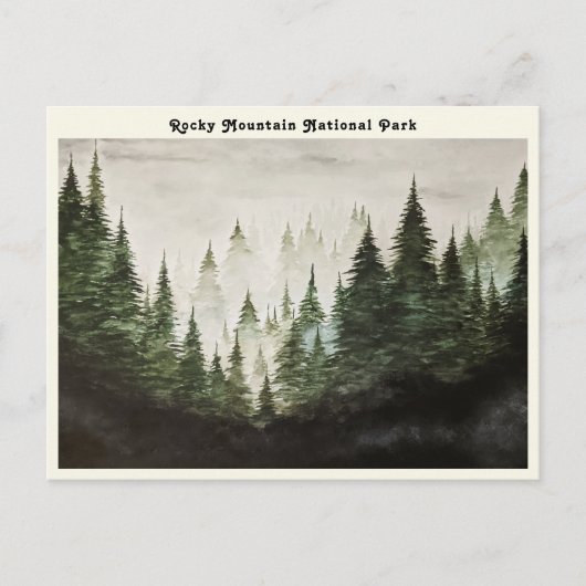 Carte postale du parc national de Rocky Mountain (Devant)