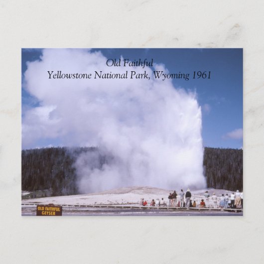 Carte postale du parc national de Yellowstone (Devant)