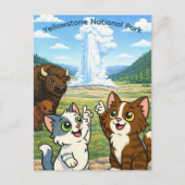 Carte postale du Parc national de Yellowstone (Devant)