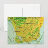 Carte postale du parc national des Everglades (Devant / Derrière)