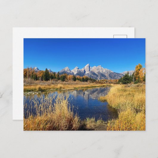 Carte postale du parc national des Grands Tétons (Devant / Derrière)