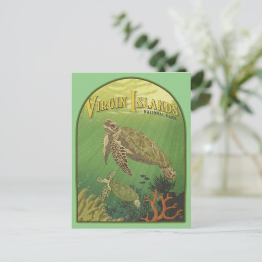 Carte postale du parc national des Îles Vierges (Debout devant)