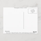 Carte postale du parc national du Grand Canyon (Dos)