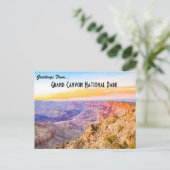 Carte postale du parc national du Grand Canyon (Debout devant)